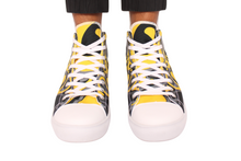 Load image into Gallery viewer, Catch a Look Men’s high top canvas shoes
